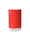 Pantone Decorative Vase Red 10.2x10.2x16.9cm
