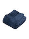 Atmosphera Ριχτάρι Πολυθρόνας Corduroy 240x220εκ. Μπλε 212476B
