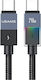 Usams USB 2.0 Kabel USB-C männlich - USB-C 240W PD Schwarz 1,2m SJ775USB01