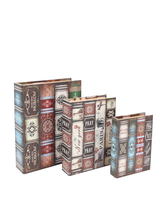 Keskor Book Decorative Boxes Set 3pcs