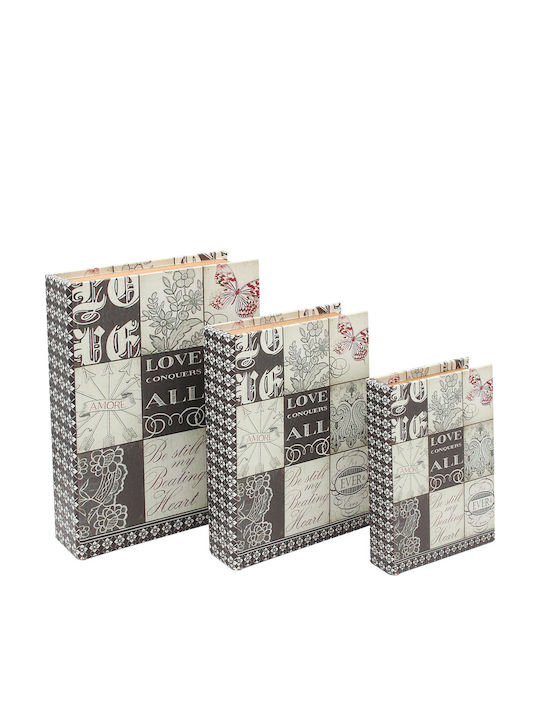 Keskor Book Decorative Boxes Set 3pcs