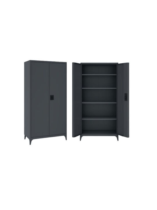 Double-Leaf Metallic Galvanized Cabinet with Lo...