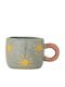 Bloomingville Tasse Kaffee Keramik Blau