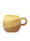 Bloomingville Cană Maro Ceramică Galben