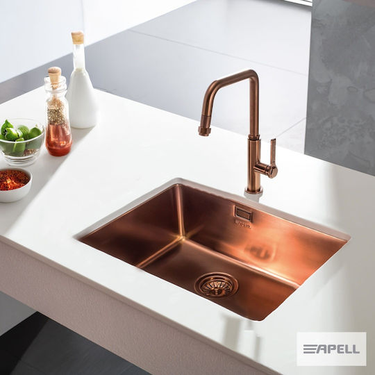 Apell MEM54-222 Unterbau Inox Satiniert M54xB44cm Bronze