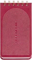 Miquelrious Spirale Geregelt Rotes Notizbuch