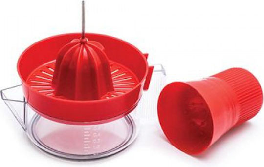 Techniplast Classic Orange Juicer with Plastic Container in Orange Colour