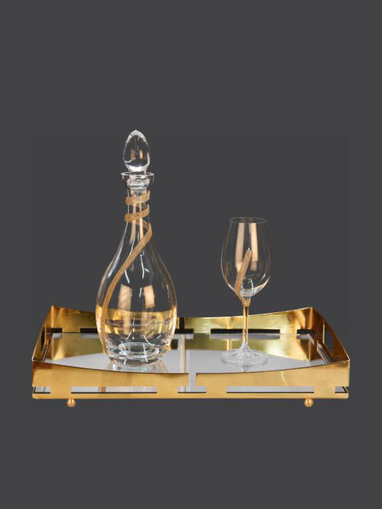 La Vista Wedding Carafe Crystal / Metallic Gold 1pcs