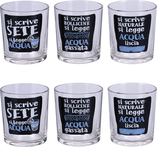 Galileo Si Legge Σετ Ποτήρια Νερού από Γυαλί 270ml 5915460 6τμχ