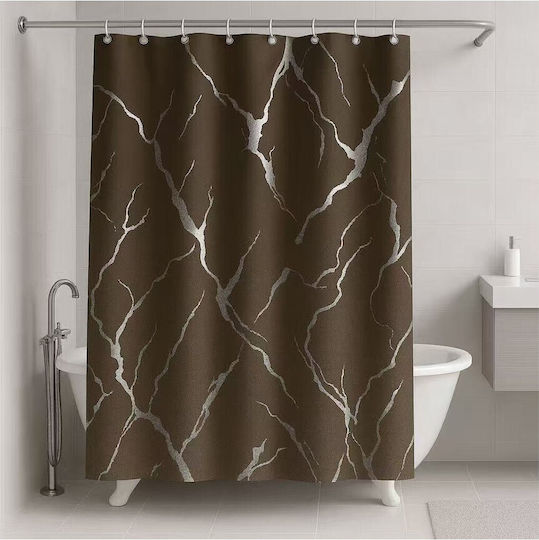 Mc Decor Duschvorhang 180x180cm Coffee (Verschiedene Designs)