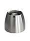 Raki Stainless Steel Windproof Ashtray D7.5 X H7 Cm Conical