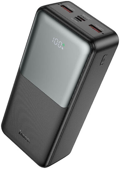 Hoco J136B Power Bank 30000mAh 22.5W με 2 Θύρες USB-A και 2 Θύρες USB-C Power Delivery Μαύρο