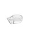 Glass Cigar Ashtray 14.5x11xh4cm