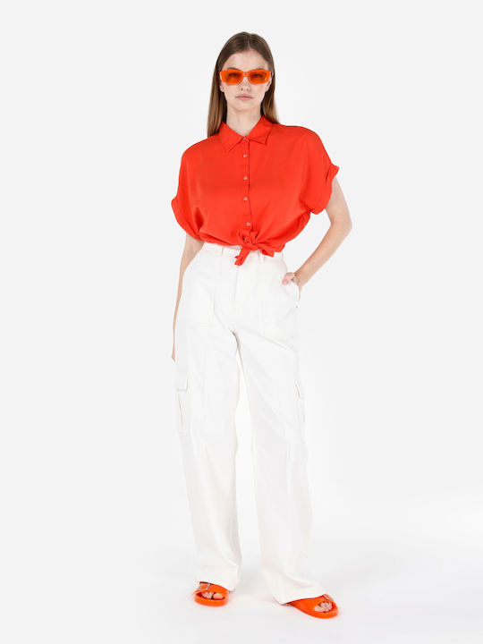 Colin's Damen Stoff Cargo Hose White