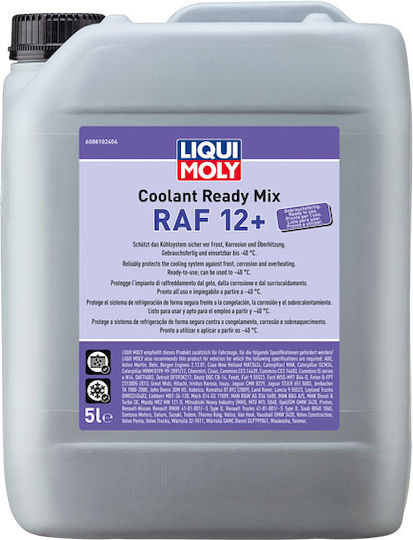 Liqui Moly Raf 12 Antifreeze Radiator Fluid Motorcycle Blue Color 5lt