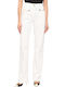 Women's Jean Trousers Flared Ecru