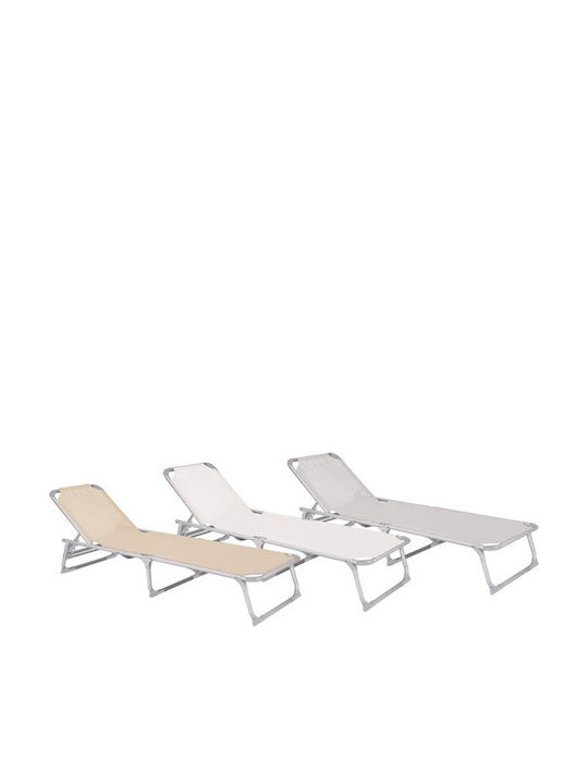 Șezlong Plastic Pinki Gri 188x56 cm