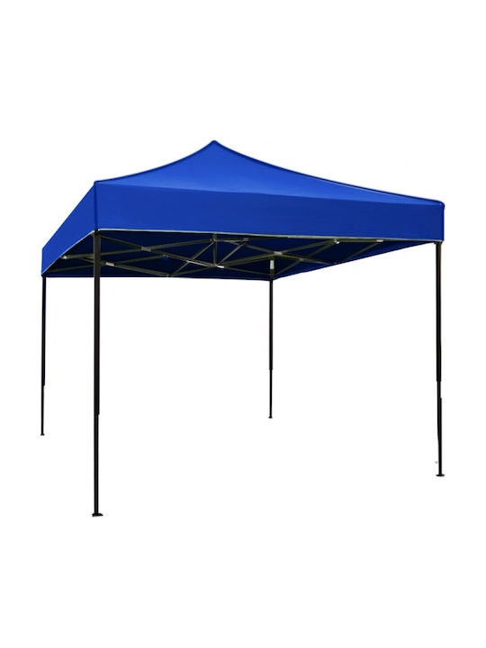 Raki Faltbarer Pavillon Garten Blau 3x3m