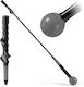 Costway Training Golf Tool 100cm Weighted Head Grip Rhythm Flexibility Balance Grey Sp38642hs