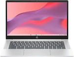 HP 14a-nf0131wm 14" 120Hz (Celeron Dual Core-N200/4GB/128GB SSD/Chrome OS) Glacier Silver (US Keyboard)