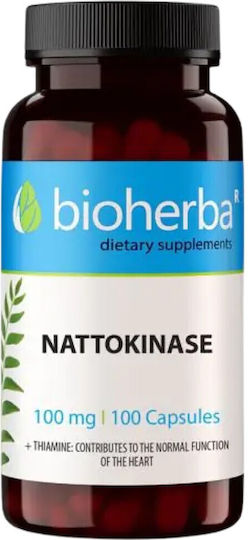 Bioherba Nattokinase 100мг Специална Хранителна Добавка 100 Капсули