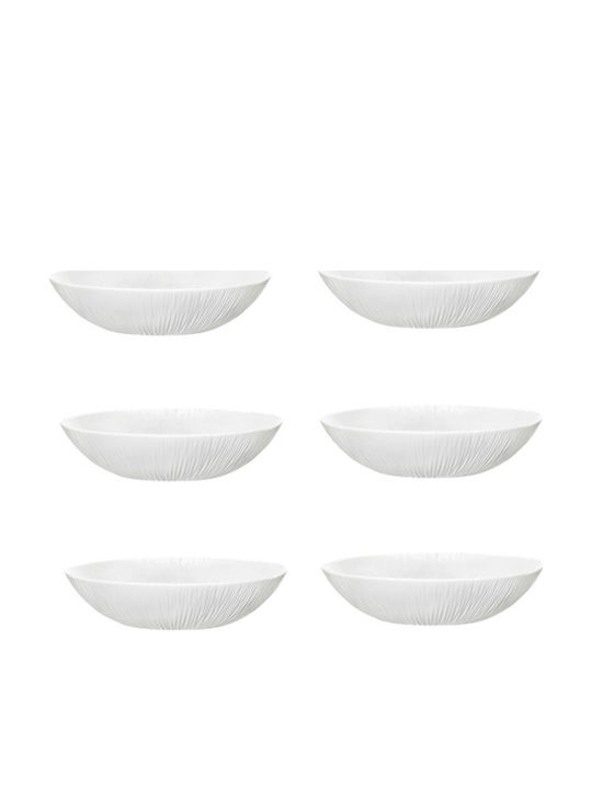 Bormioli Rocco Coconut Farfurie adâncă Sticlă cu Diametru 20cm 6buc