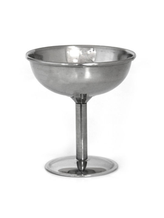 Raki Classic Μπωλ Σερβιρίσματος Παγωτού Στρογγυλό Inox Γκρι με Διάμετρο 10εκ.