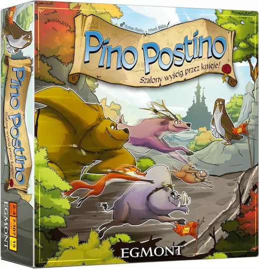 Board Game Pino Postino for 2-4 Players 7+ Years Old (PL) Egmont