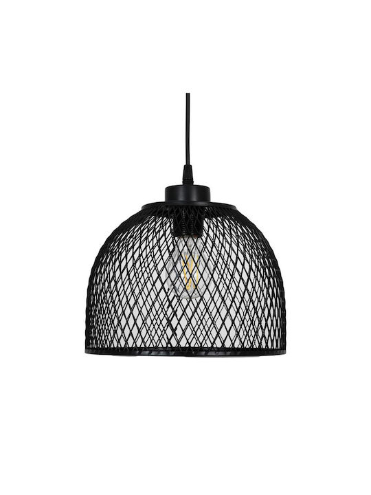 Fylliana Pendant Light Black Grid 25x18cm