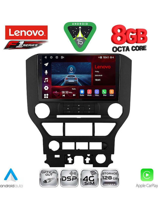 Lenovo Car Audio System for Ford Mustang 2015-2020 with Touch Screen 9" Lenovo SSR 10166 CPA 4BUT Bluetooth USB WiFi GPS Apple CarPlay Android Auto