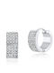 Bijou Box Earrings Hoops made of Steel with Stones