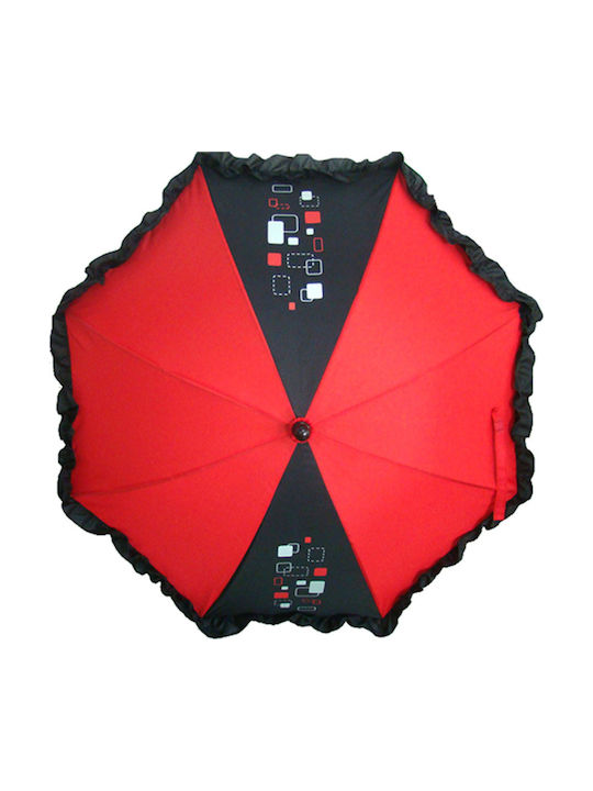 Bebe Stars Kinder Regenschirm Gebogener Handgriff Rot