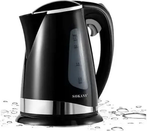 Sokany Kettle 1.7lt 2200W Black