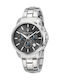 Maserati Successo Herrenuhr 42mm Batterie mit Silber Metallarmband