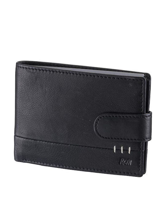 Кожен Мъжки Портфейл с RFID Черен