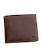 Leather Men's Wallet Classic with RFID Brown