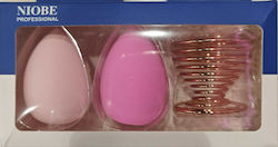 Niobe Professional Set with Foundation Sponges 2 Pieces Niobe Professional Set with Foundation Sponges 2 Pieces
