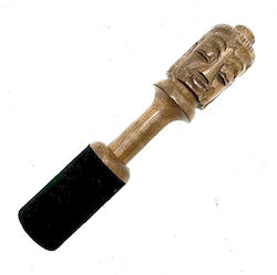 Băț Din Lemn Singing Bowl Cu Model Sculptat Buddha 14x2,5cm