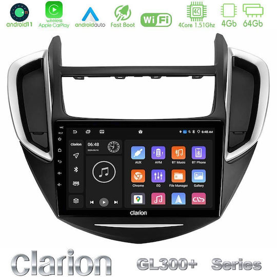 Clarion Ηχοσύστημα Αυτοκινήτου για Chevrolet Trax 2013-2020 (Bluetooth/USB/AUX/WiFi/GPS/Apple-Carplay/Android-Auto) με Οθόνη Αφής 9"