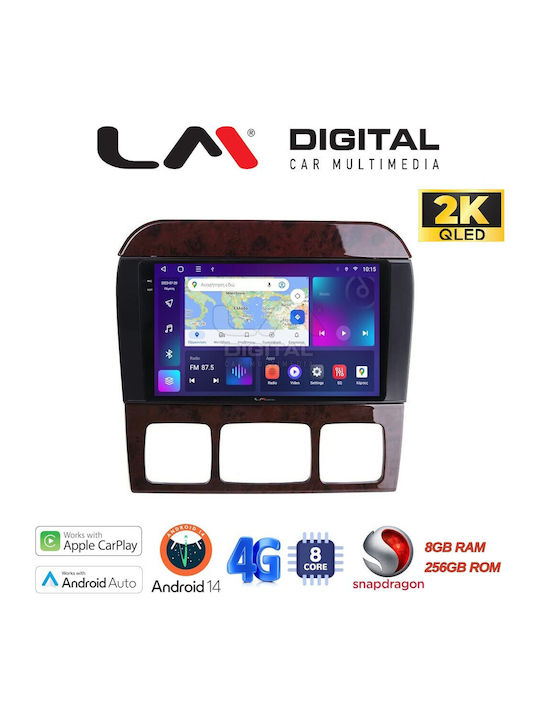 LM Digital Sistem Audio Auto pentru Mercedes-Benz Clasa S 1998 > 2005 (Bluetooth/USB/WiFi/GPS/Apple-Carplay/Android-Auto)
