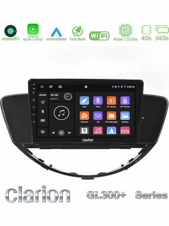 Clarion Car Audio System for Subaru Tribeca 2007-2014 (Bluetooth/USB/AUX/WiFi/GPS/Apple-Carplay/Android-Auto) with Touch Screen 9"