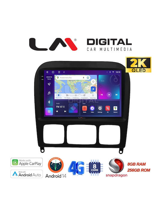 LM Digital Sistem Audio Auto pentru Mercedes-Benz Clasa S 1998>2005 (Bluetooth/USB/WiFi/GPS/Apple-Carplay/Android-Auto)
