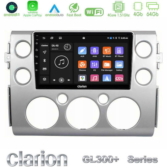 Clarion Auto-Audiosystem für Toyota Online-Handelsseite 2007-2014 (Bluetooth/USB/AUX/WiFi/GPS/Apple-Carplay/Android-Auto) mit Touchscreen 9"