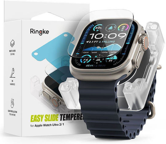 Ringke Easy Slide Tempered Glass pentru Galaxy Watch Ultra 2buc RGK1215