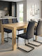 Set Mobila Living Darlen - Laura Cu 4 Scaune 125x72cm