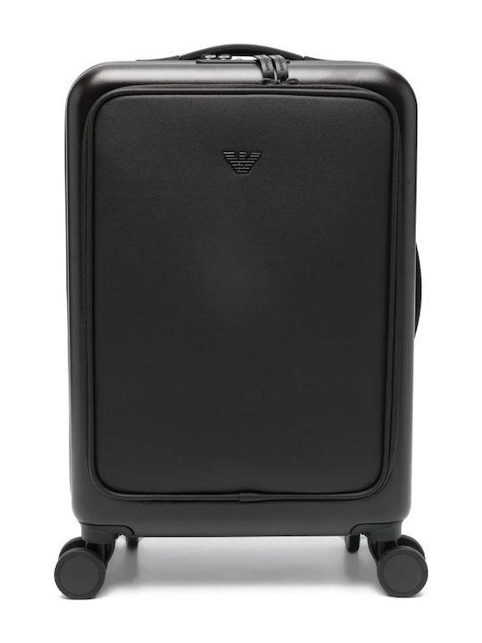 Emporio Armani Brown Travel Suitcase With 4 Wheels