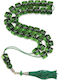 Roloi Komboloi Resin Worry Beads with 33 Beads Green 38cm