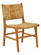 Scaun de exterior Lemn Refane Natural Shade 50x58x85cm