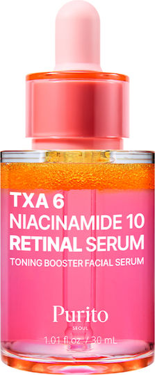 Purito TXA 6 Niacinamide 10 Retinal Serum Face with Retinal & Niacinamide for Radiance & Dark Spots 30ml