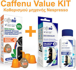 Caffenu Value Kit Machine Cleaning Nespresso 10caps Caffenu 1x Descaler Caffenu 200ml